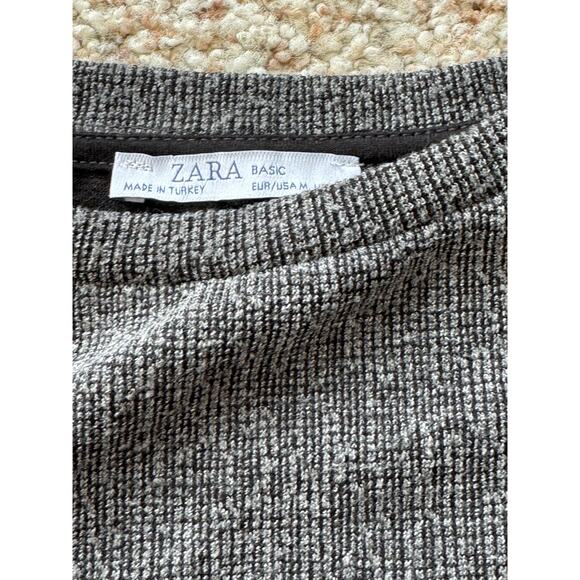 ZARA Basics short sleeved. T shirt Dress, size medium, Dark Gray - Picture 7 of 7